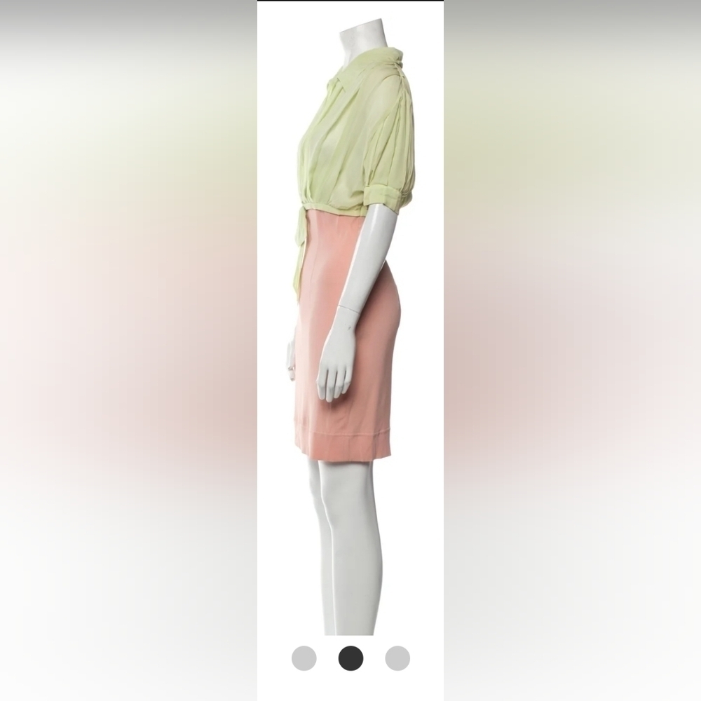 Moschino Cheap and Chic Colorblock Pattern Mini Dress - Picture 2 of 5